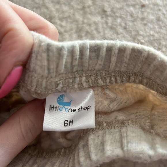 Little one shop joggers oatmeal color - Picture 3 of 4